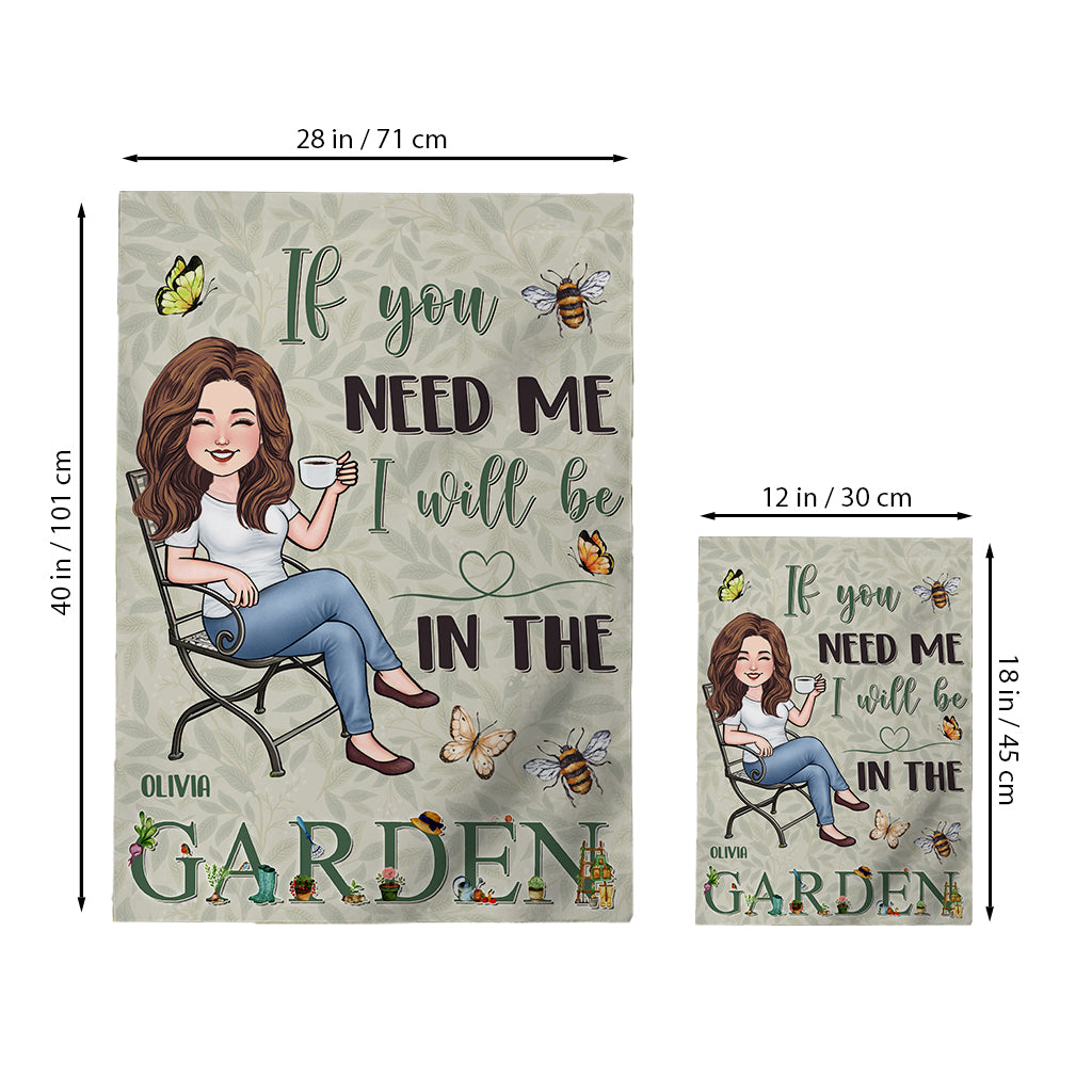 I’ll Be In The Garden - Personalized Gardening Garden Flag