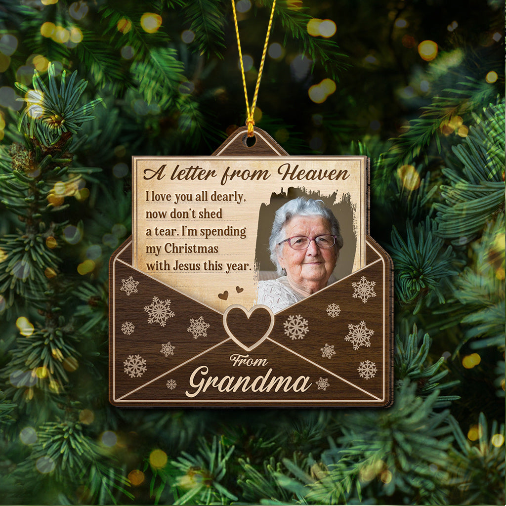 A Letter From Heaven - Personalized Memorial Ornament