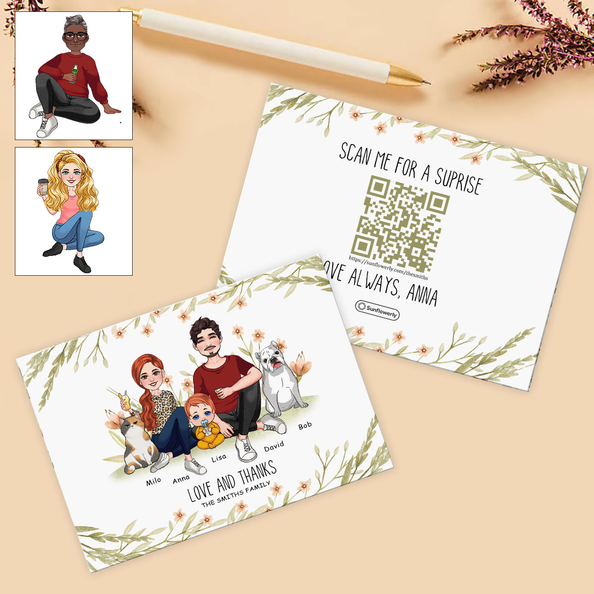 Any Message - Personalized QR Greeting Card