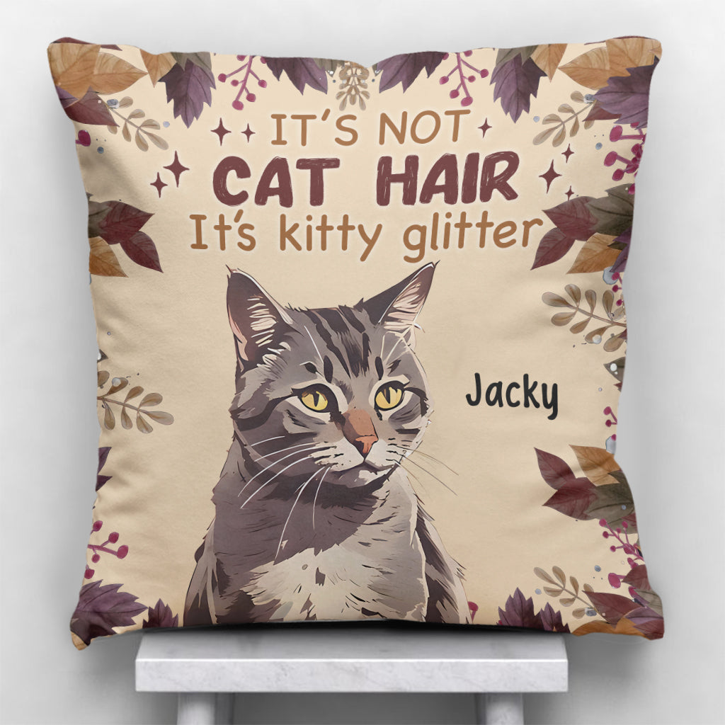 It’s Not Cat Hair - Personalized Cat Throw Pillow