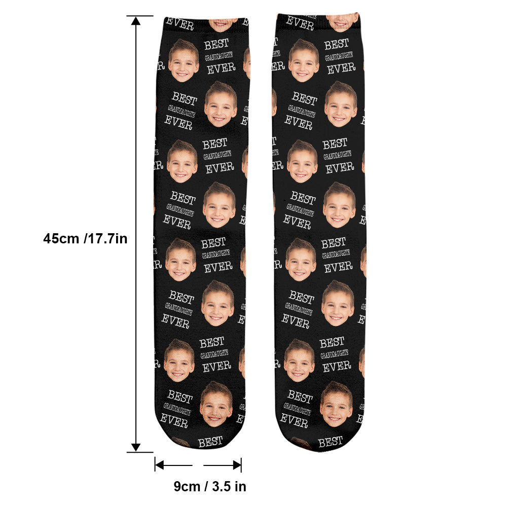 Custom Face - Personalized granddaughter Socks