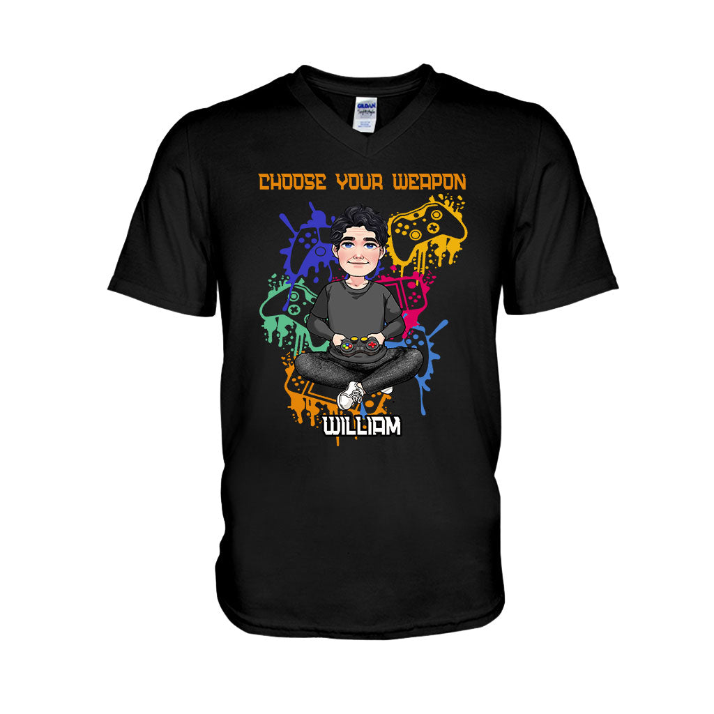 Choose Your Weapon - Personalized Video Game T-shirt and Hoodie