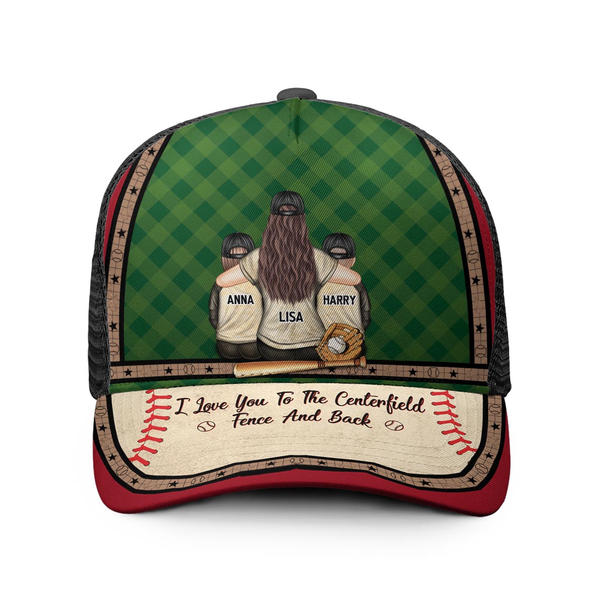 My Heart Is On That Field - Personalized Baseball Trucker Hat