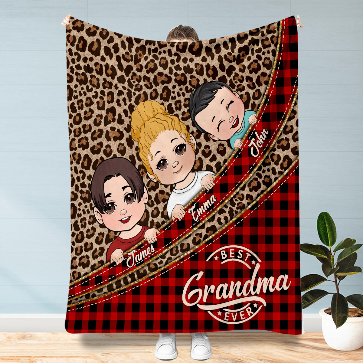 Best Grandma Ever - Personalized Grandma Blanket