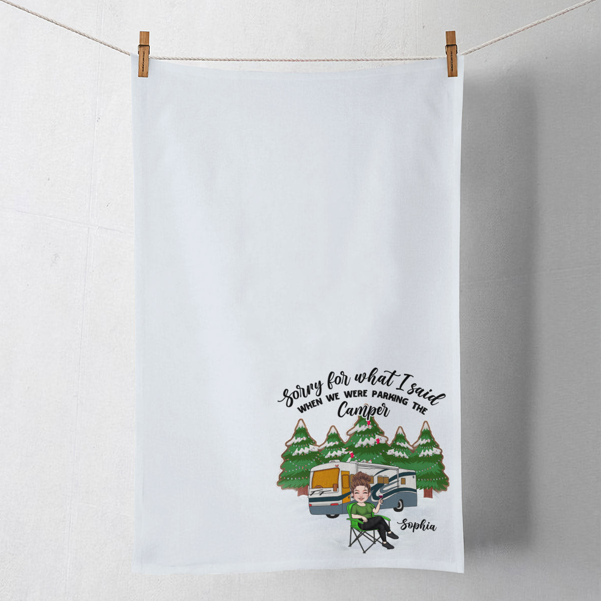 Sorry For What I Said - Personalized Camping Towel