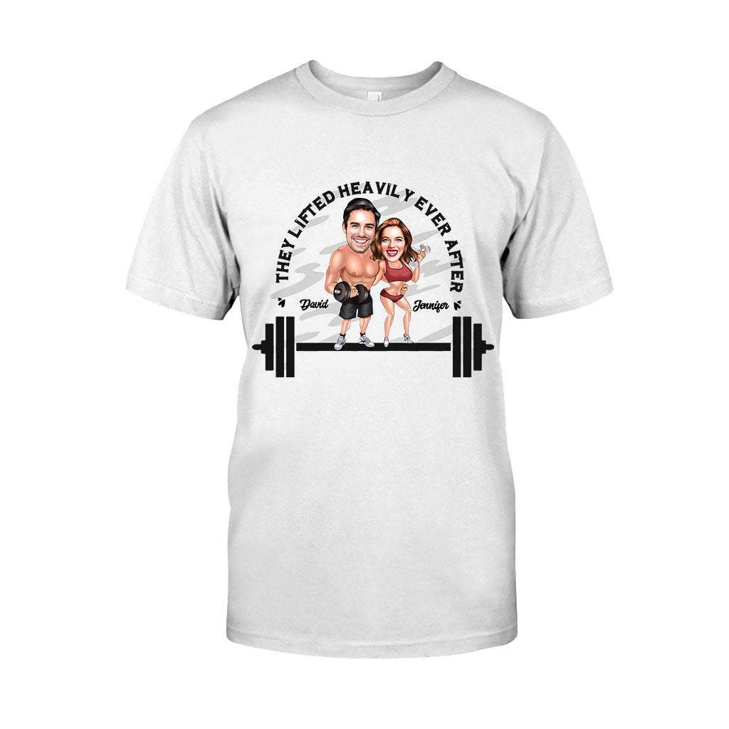 They Lifted Heavily Ever After - Personalized Fitness T-shirt And Hoodie