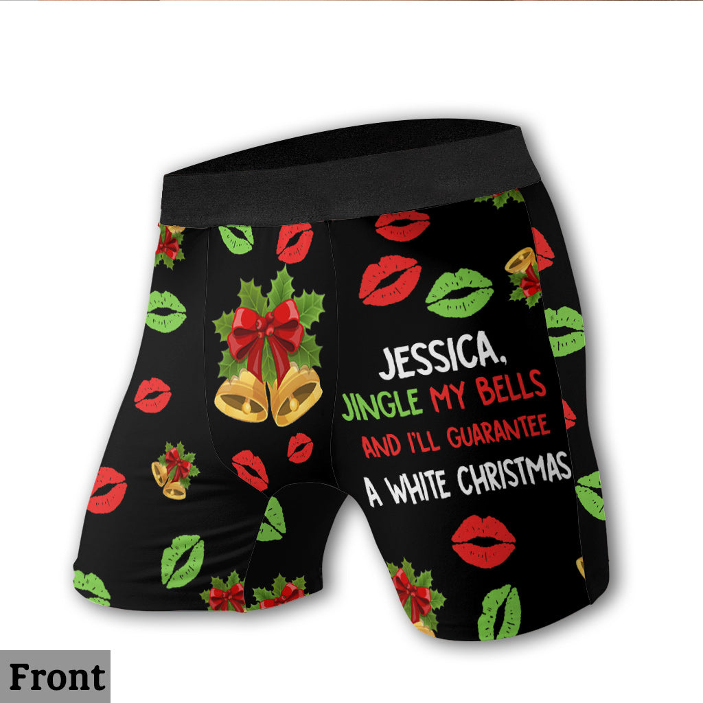 Jingle My Bells - Personalized Couple Men Boxer Briefs