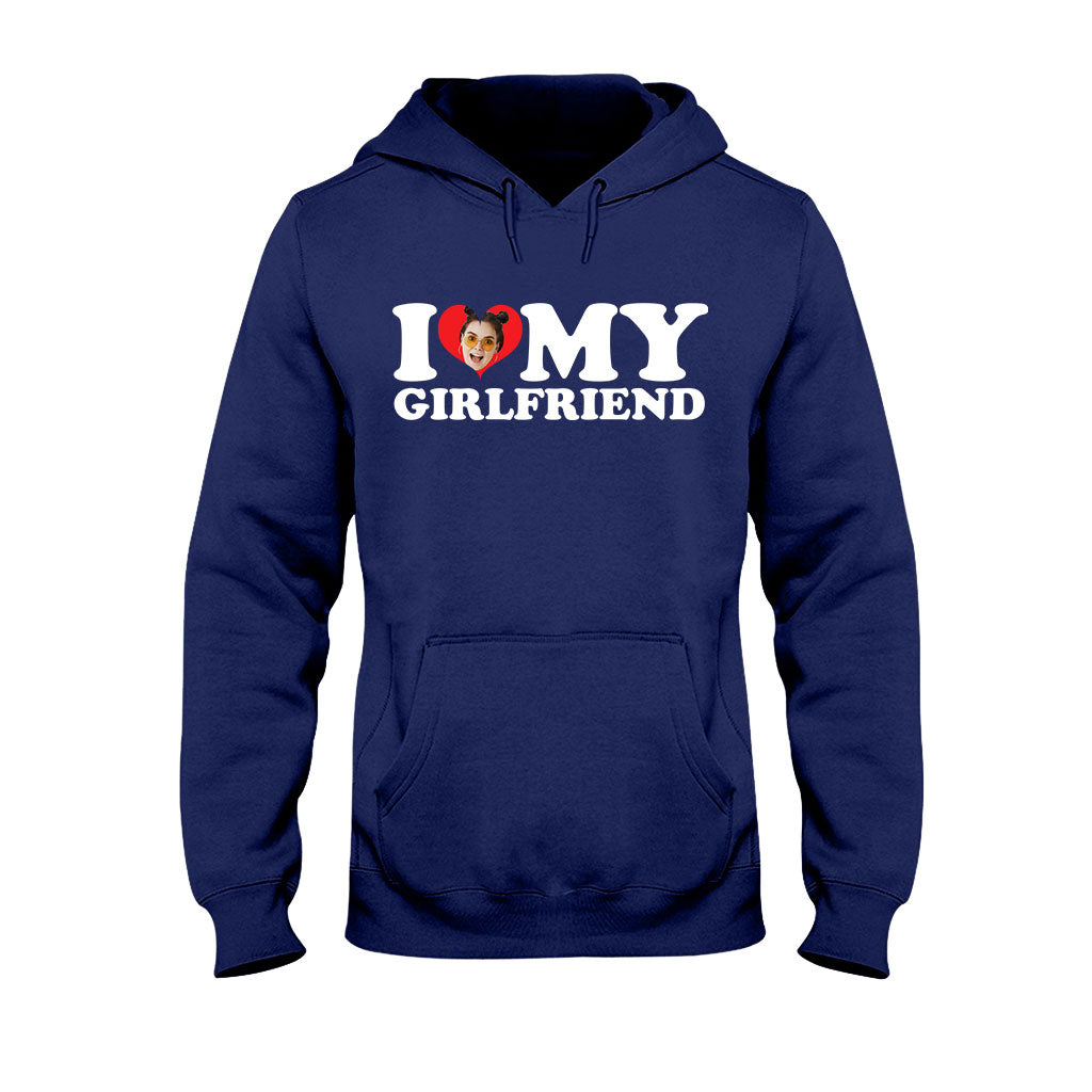 I Love My Hot Girlfriend/ Boyfriend/ Wife/ Husband - Personalized Couple T-shirt And Hoodie