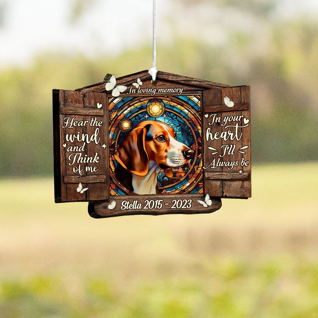 Hear The Wind And Think Of Me - Personalized Dog Wind Chime