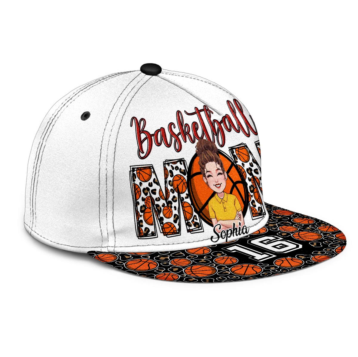 Basketball Mom - Personalized Basketball Snapback