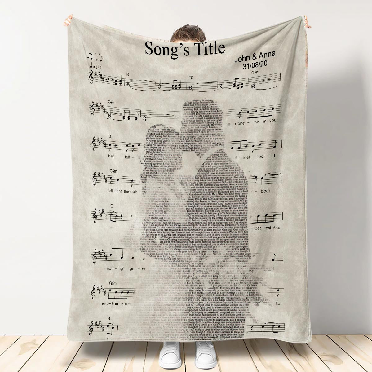 First Dance Song Lyrics - Personalized Husband And Wife Blanket