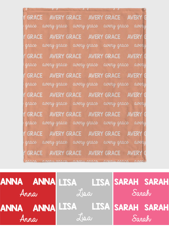 Custom Name Pattern - Personalized granddaughter Blanket