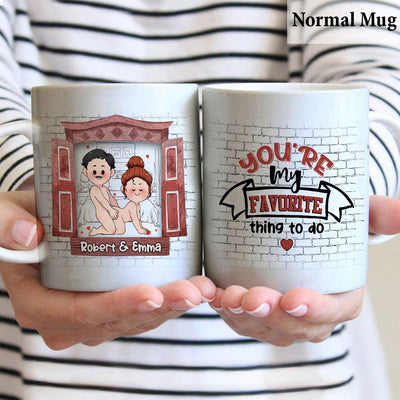 You're My Favorite - Personalized Couple Mug, Sunflowerly