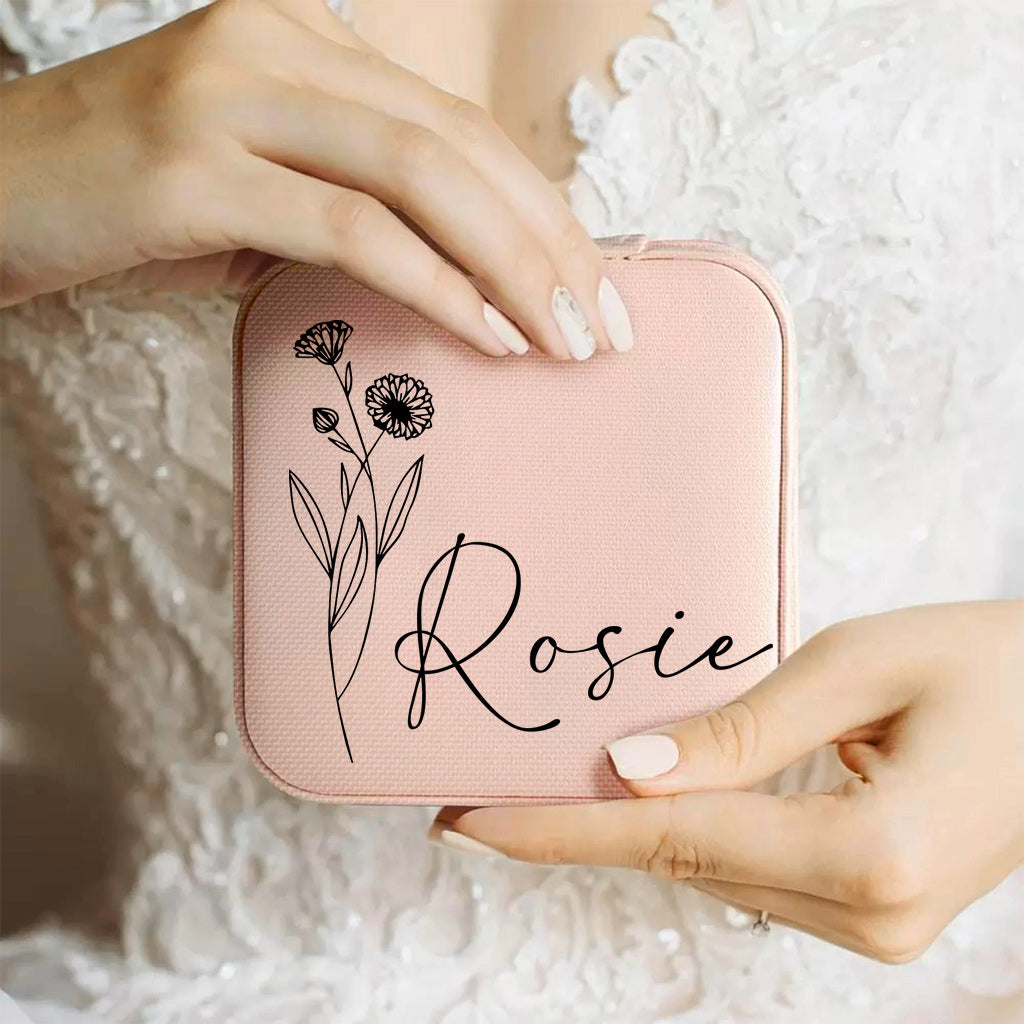 Birth Flower - Personalized Daughter Jewelry Box