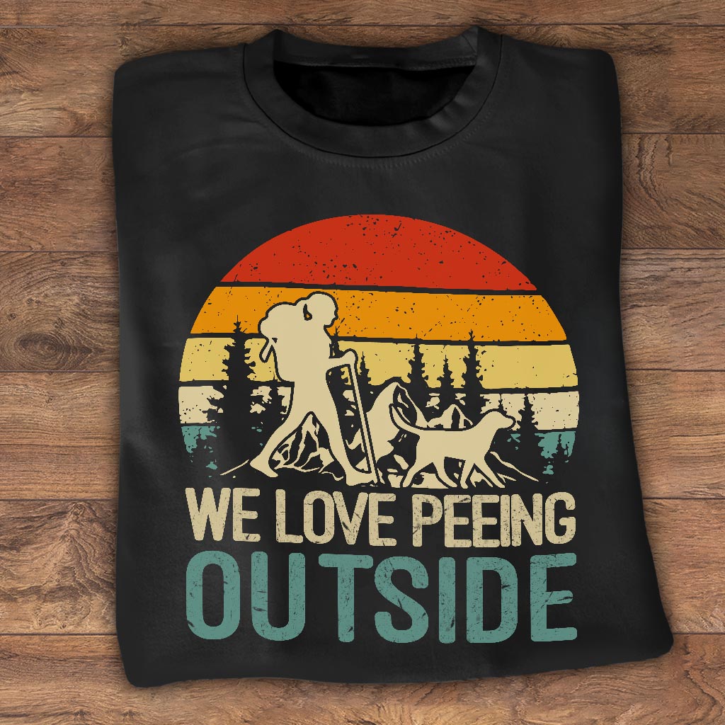 I Love Peeing Outside - Personalized Hiking T-shirt & Hoodie