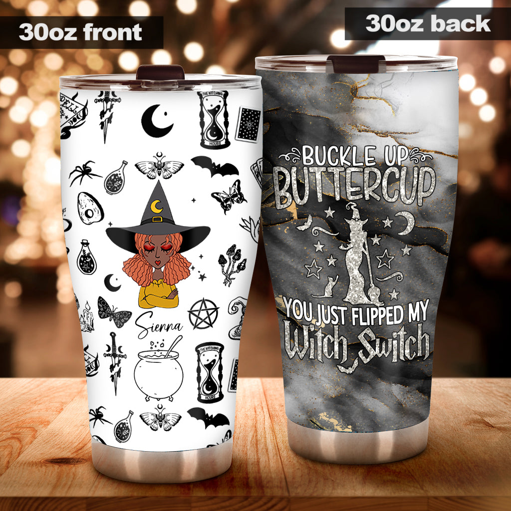 30 oz Drink up Buttercup Stainless Steel Tumbler