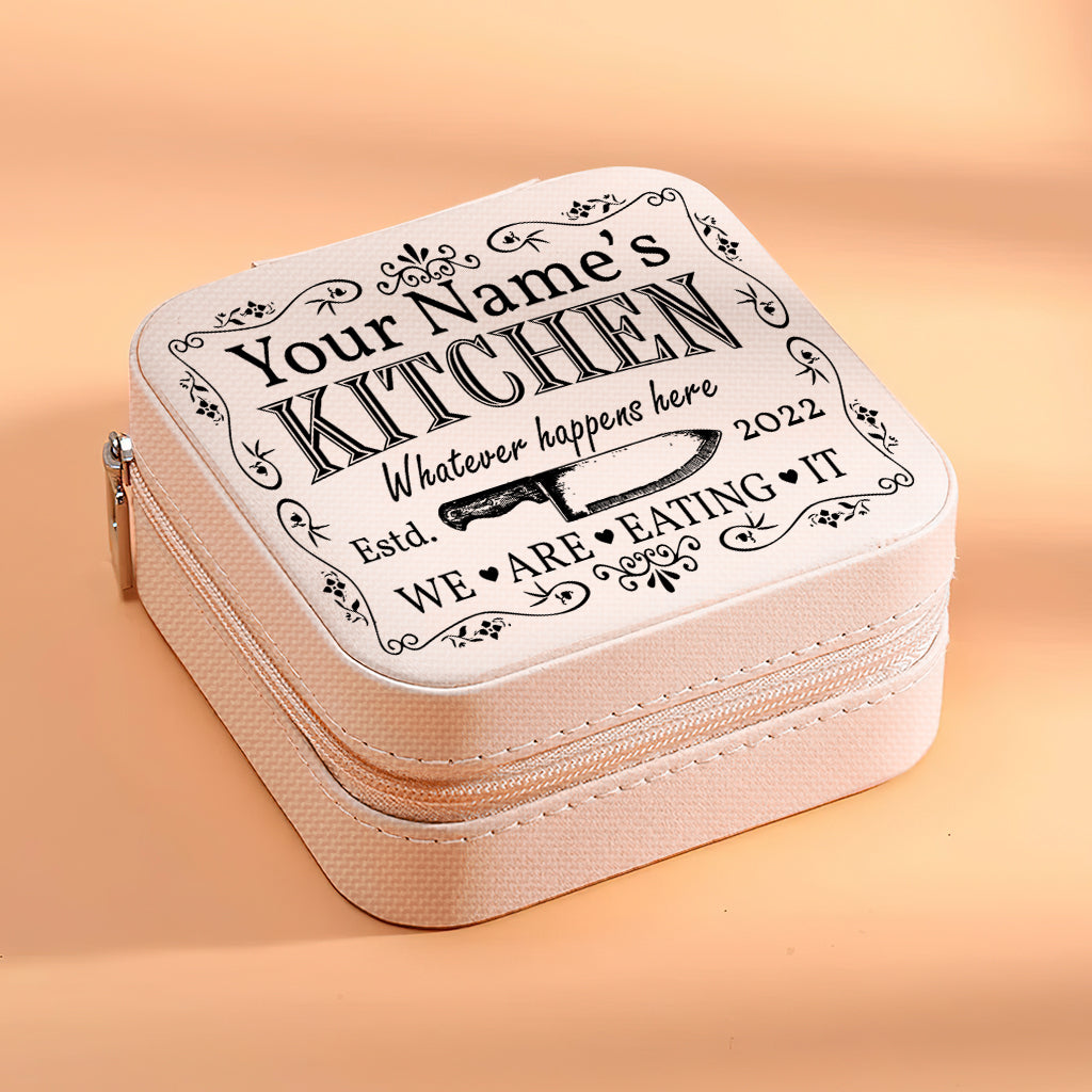 Whatever Happens Here We're Eating It - Personalized Cooking Jewelry Box