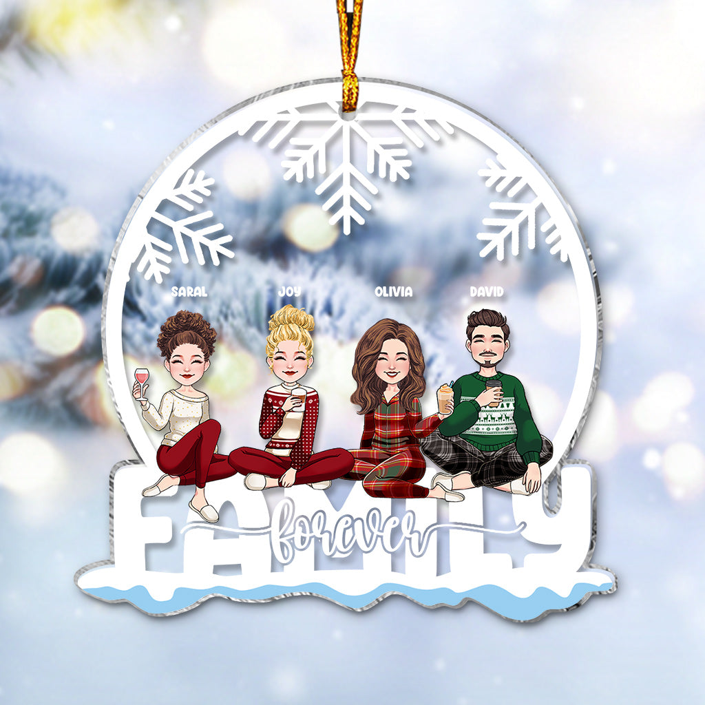 Sibling Forever - Personalized Sibling Transparent Ornament