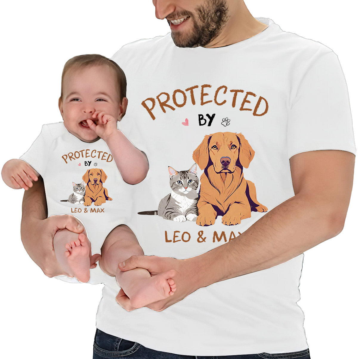 Custom Cartoonized Pet Photo - Gift for Newborn - Personalized Baby Onesie