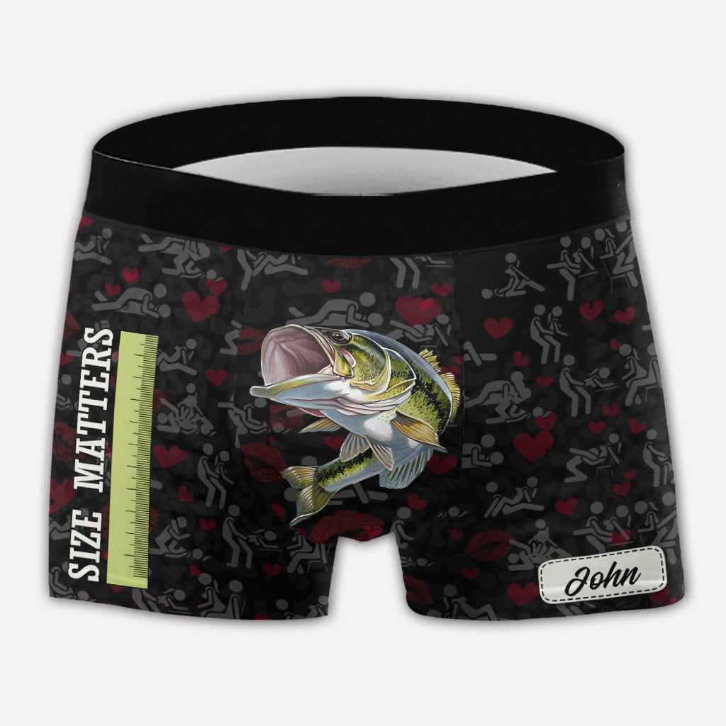 Size Matter - Personalized Fishing Men Boxer Briefs