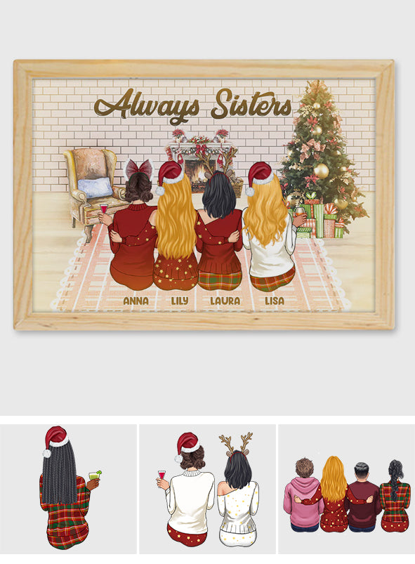 Always Sister - Personalized Family Light Photo Frame