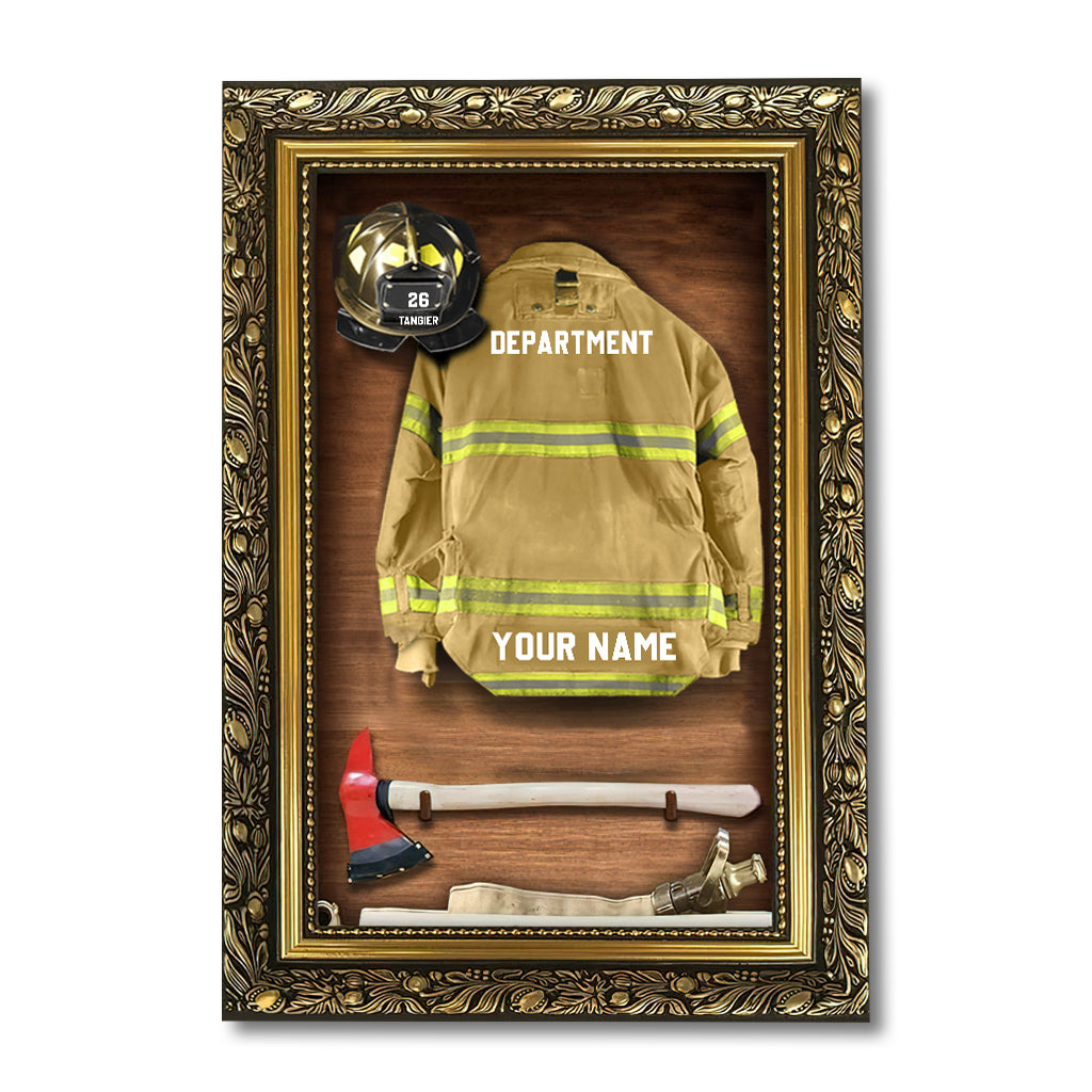 Firefighter Armor - Personalized Firefighter Canvas And Poster