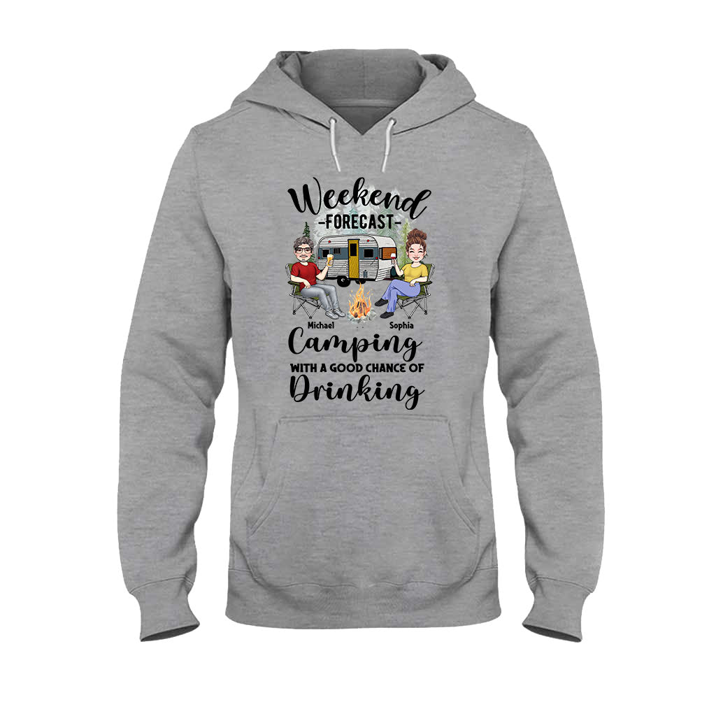 Weekend Forecast - Personalized Camping T-shirt And Hoodie