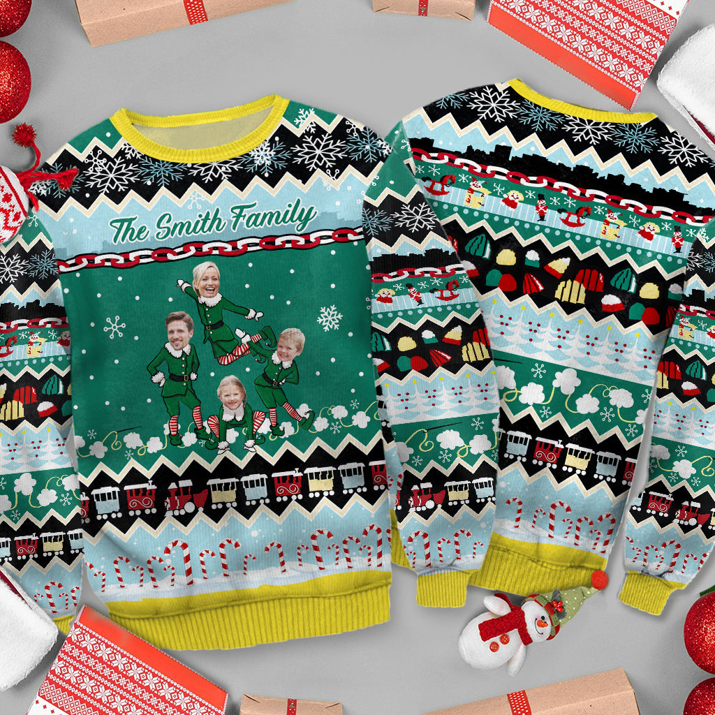 Our Family - Personalized Family Ugly Sweater