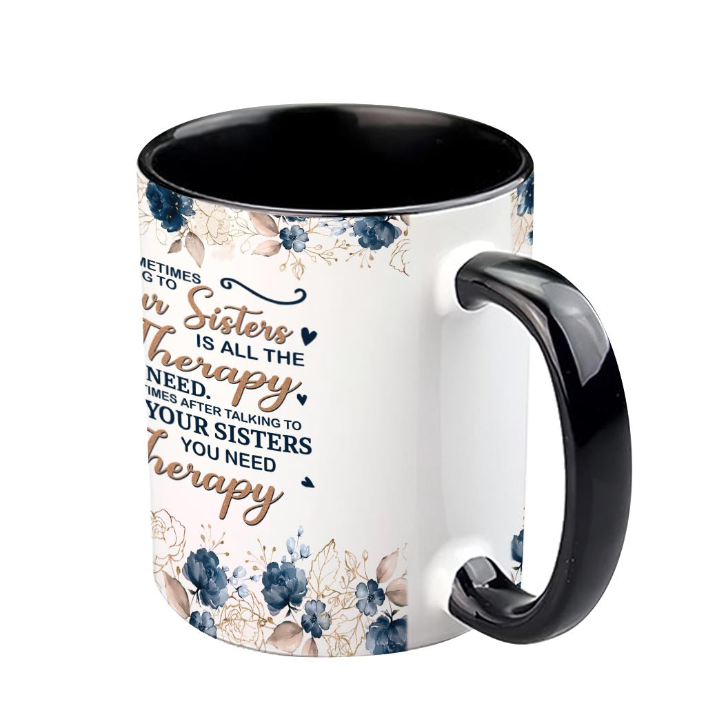 Talking To Your Sister - Personalized Bestie Accent Mug