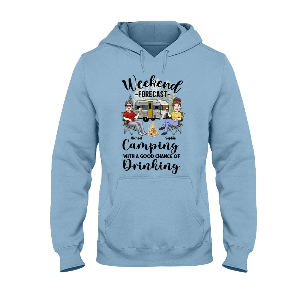 Weekend Forecast - Personalized Camping T-shirt And Hoodie