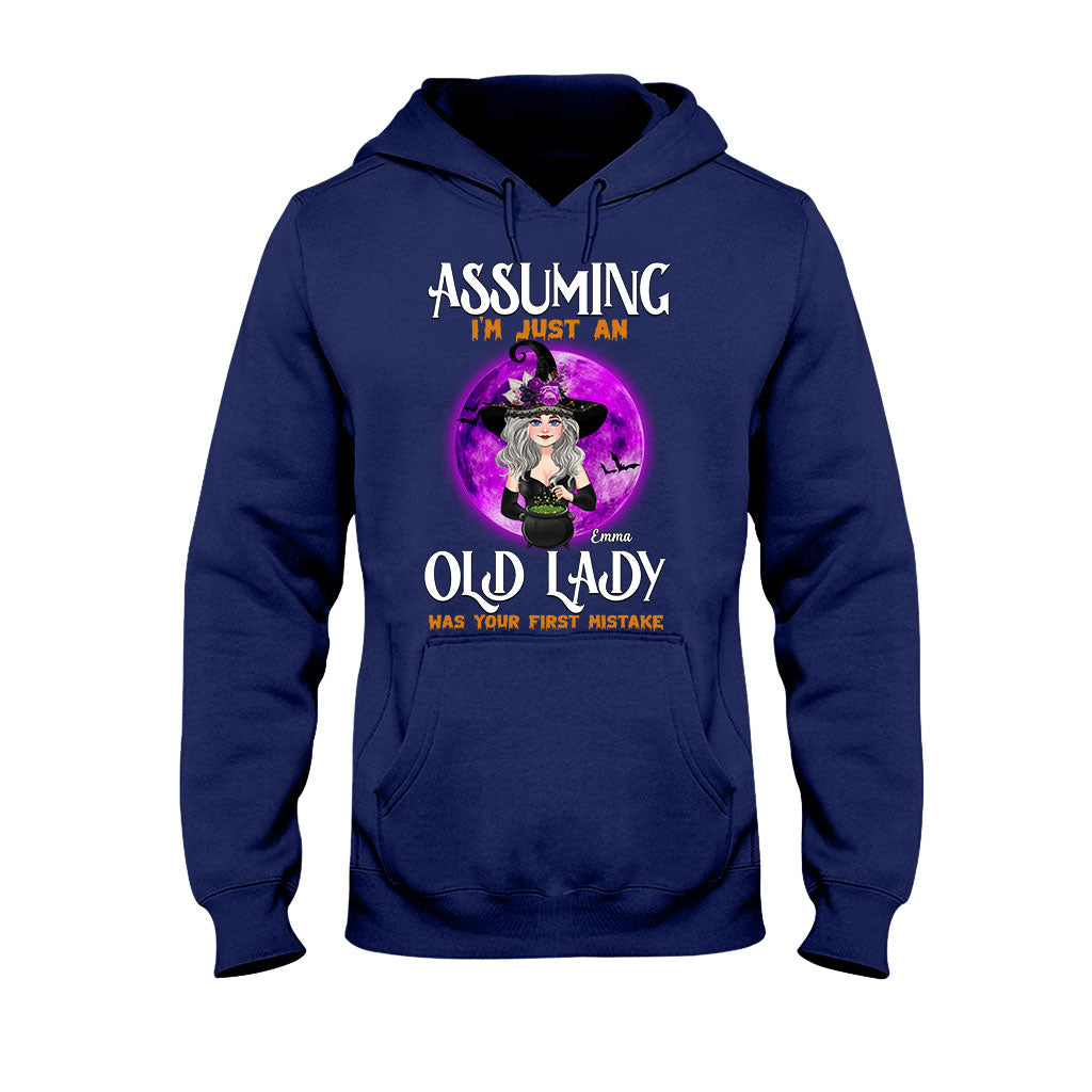 Assuming I'm Just An Old Lady Was Your First Mistake - Personalized Witch T-shirt & Hoodie