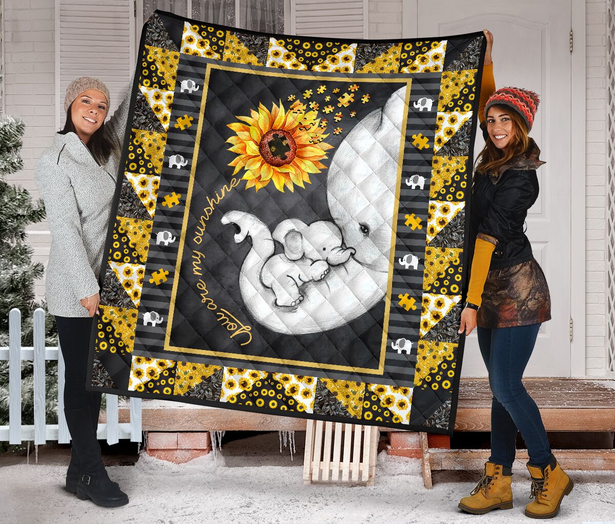 You Are My Sunshine Autism Awareness Quilt 0622