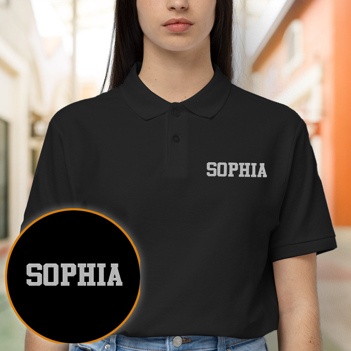 Custom Name - Personalized Mother Embroidered Polo Shirt