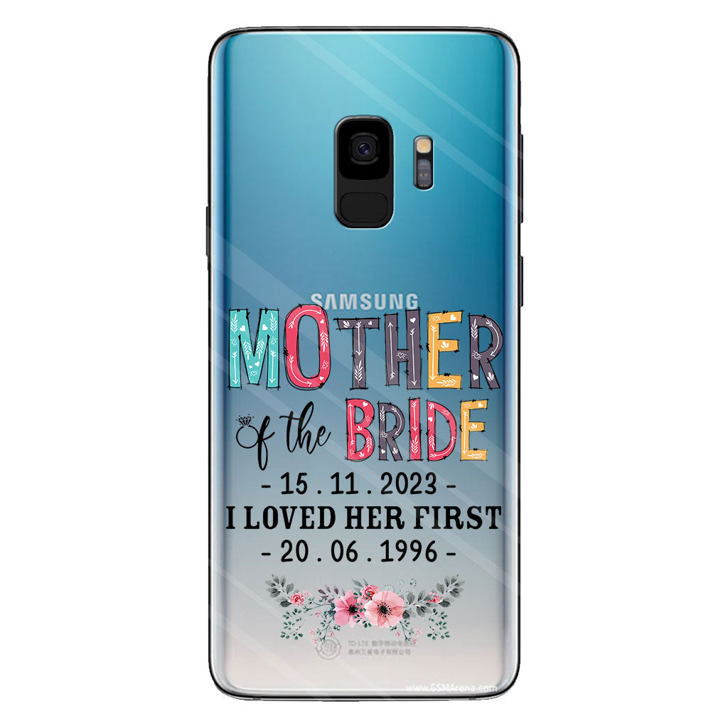 Mother Of The Bride - Personalized Mother Clear Phone Case