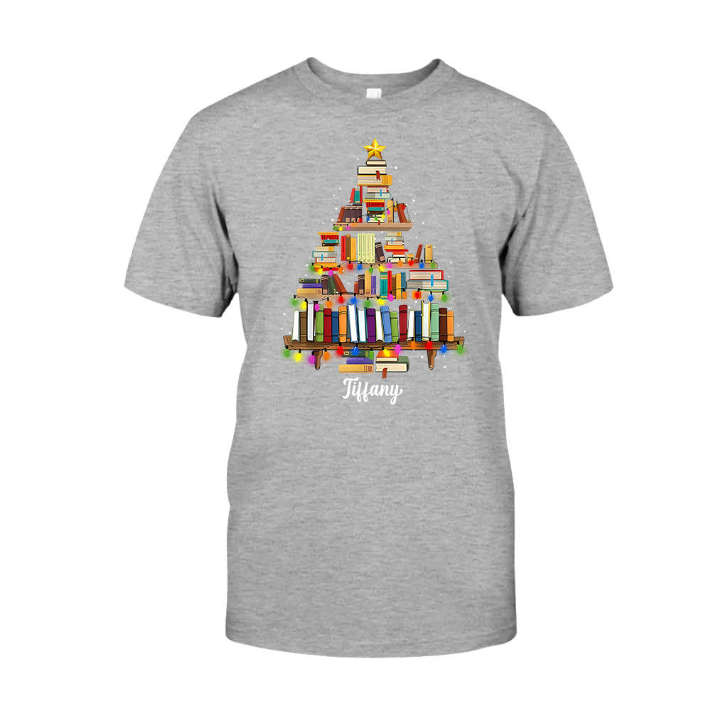 Books Christmas Tree - Personalized Book T-shirt And Hoodie