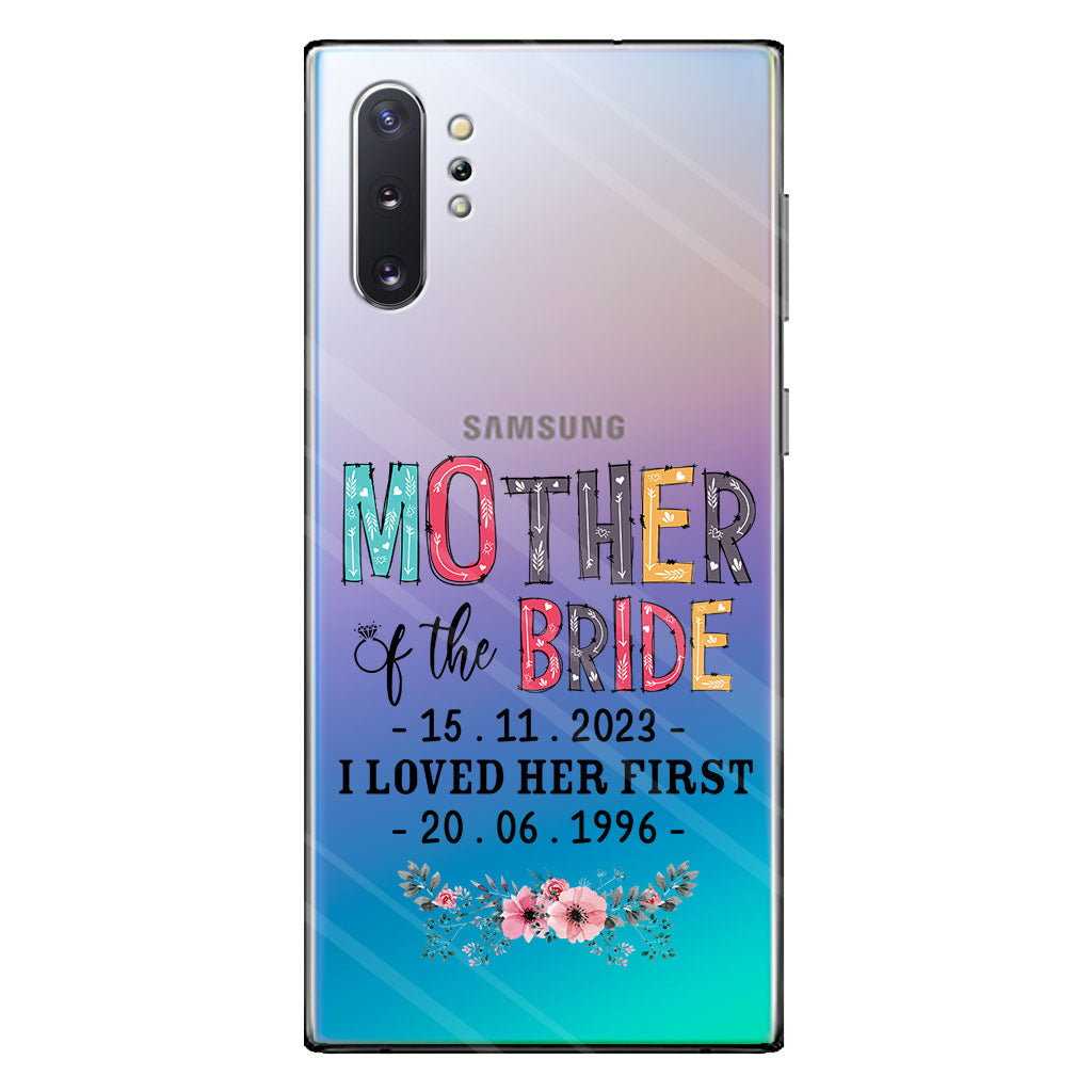 Mother Of The Bride - Personalized Mother Clear Phone Case