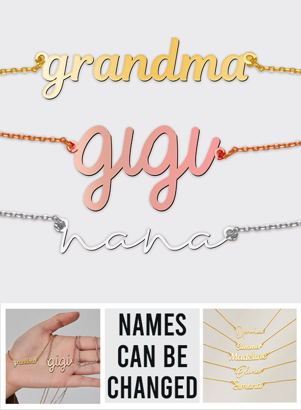 Great Nana - Personalized Grandma Name Necklace