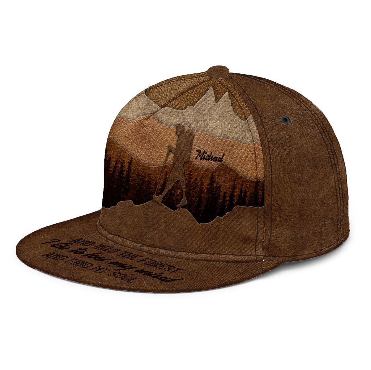 And Into The Forest I Go - Personalized Hiking Snapback