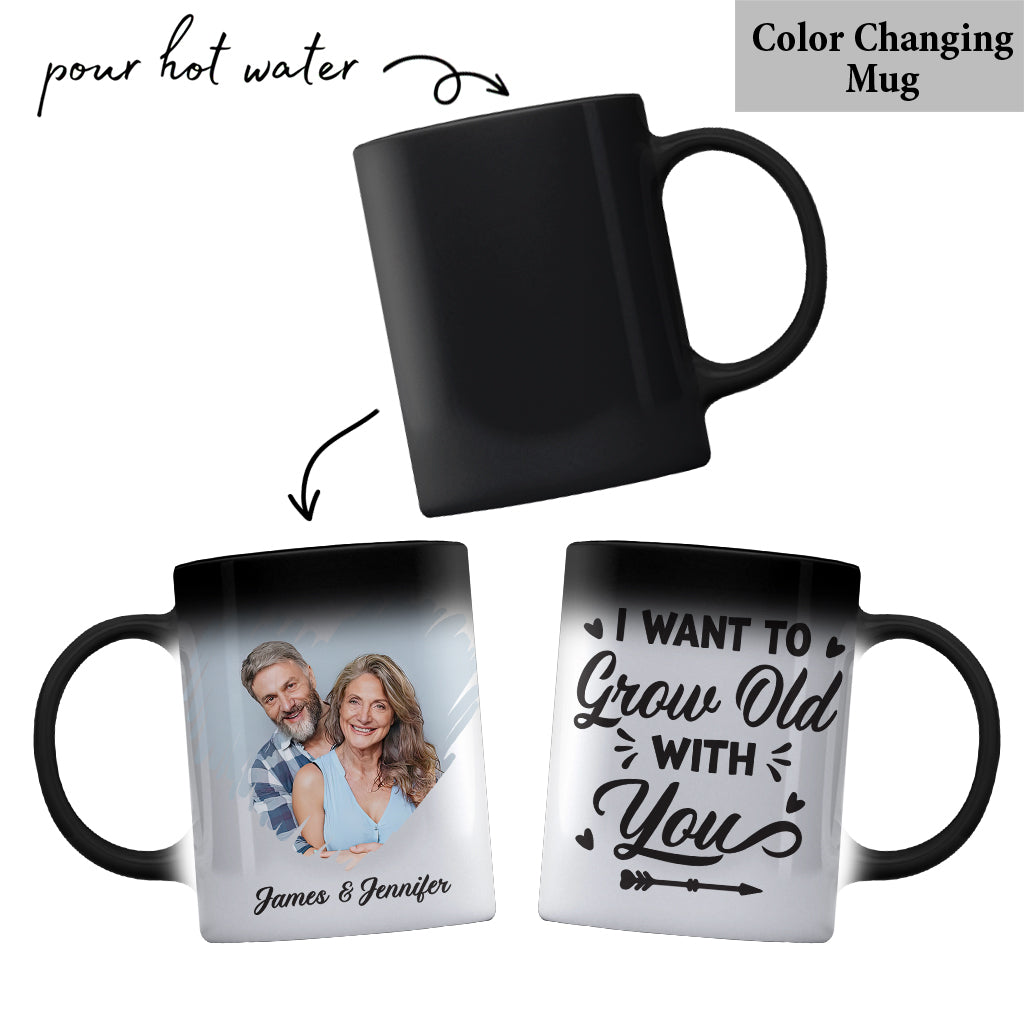 I Want To Grow Old With You - Personalized Couple Mug