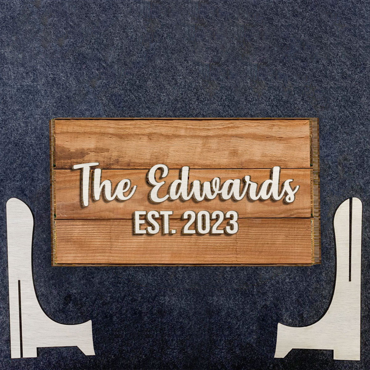 Our Family - Personalized Housewarming 2 Layered Wood Sign / Wood Plaque