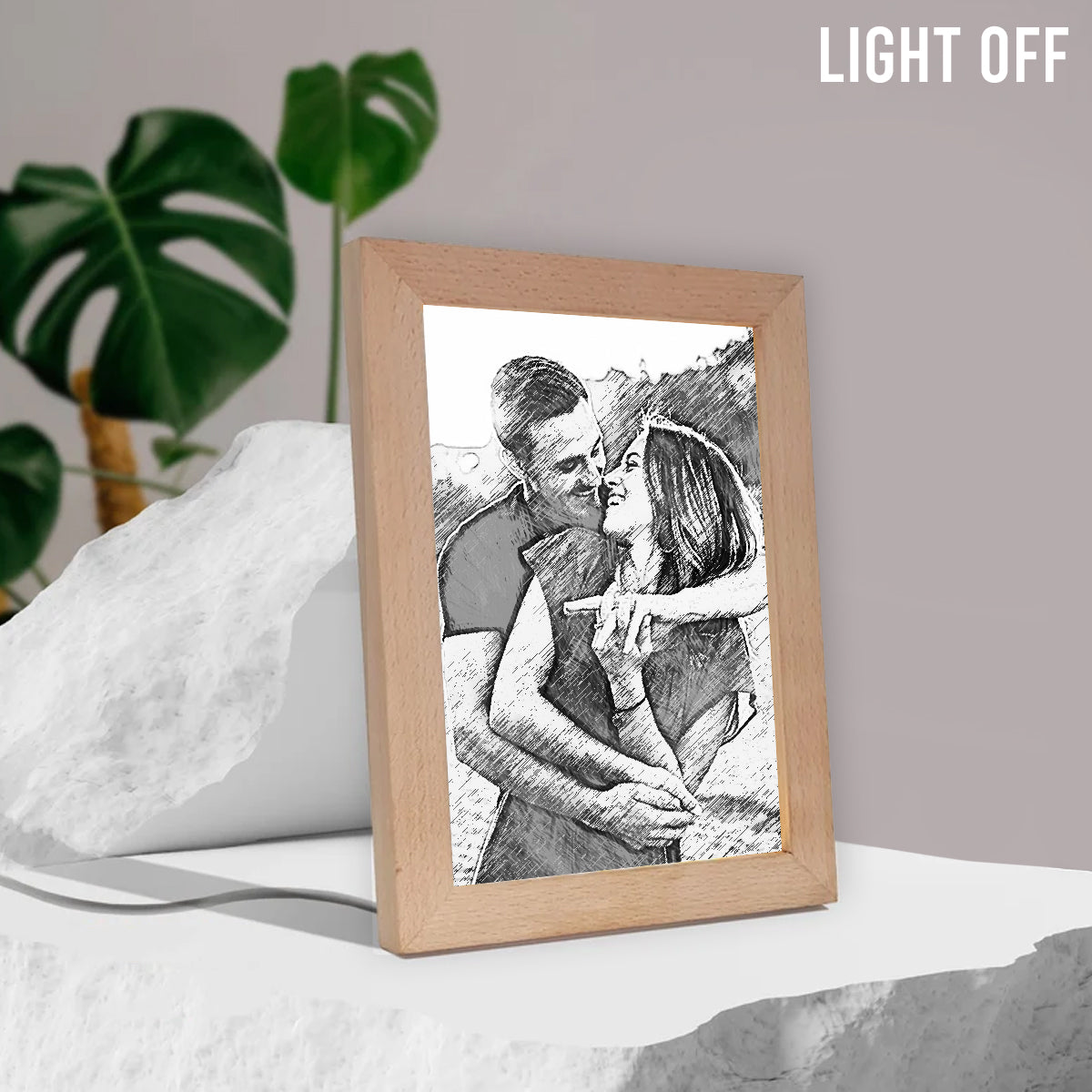 Custom Light Photo Frame - Personalized Couple Light Photo Frame