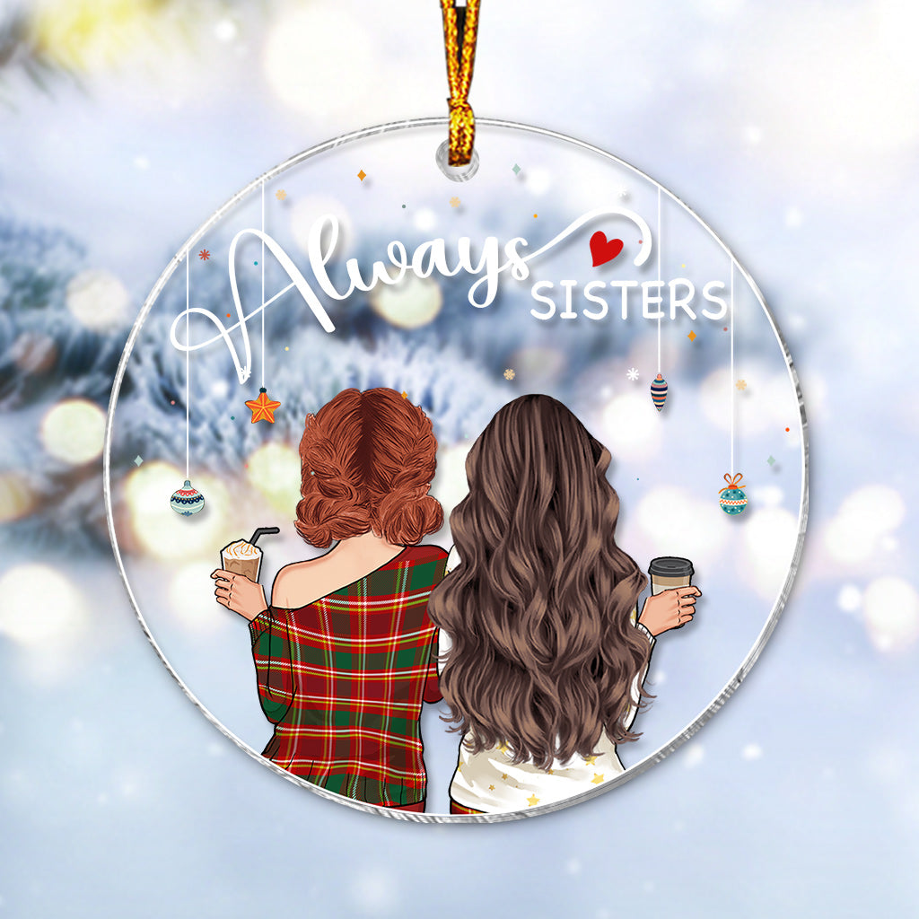 Always Besties - Personalized Bestie Transparent Ornament