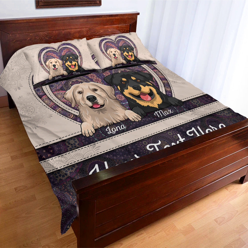 Dog Lovers - Personalized Dog Bedding Set