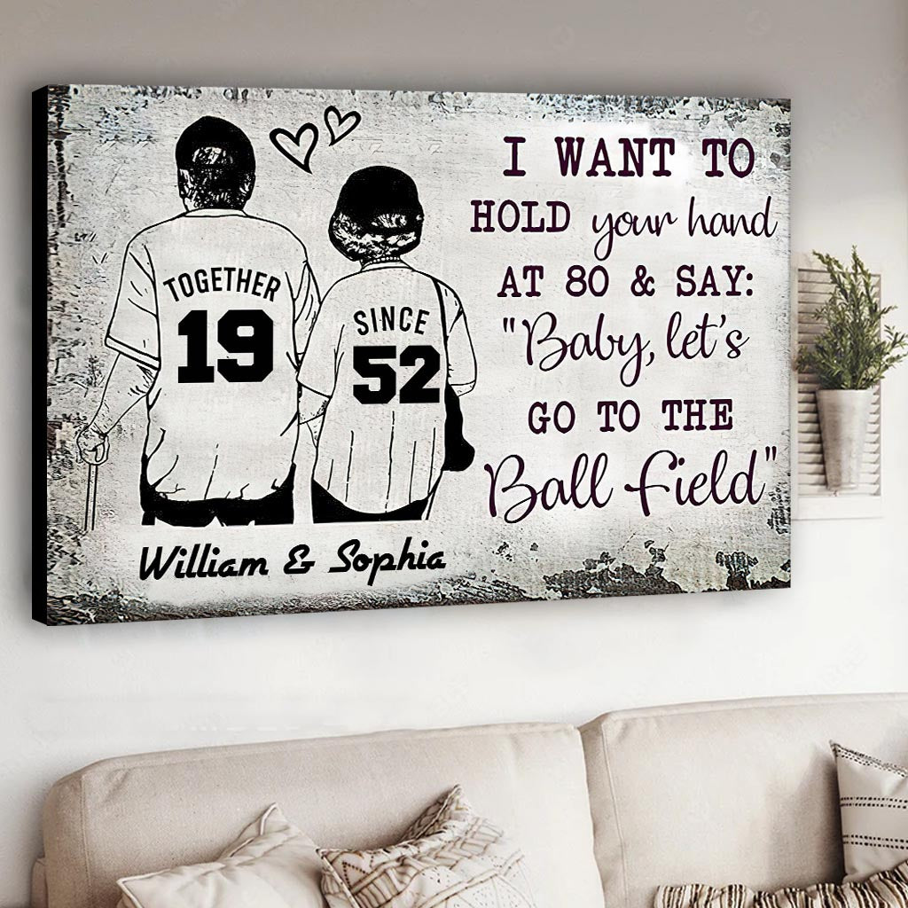 Baseball Together Since - Personalized Baseball Canvas And Poster
