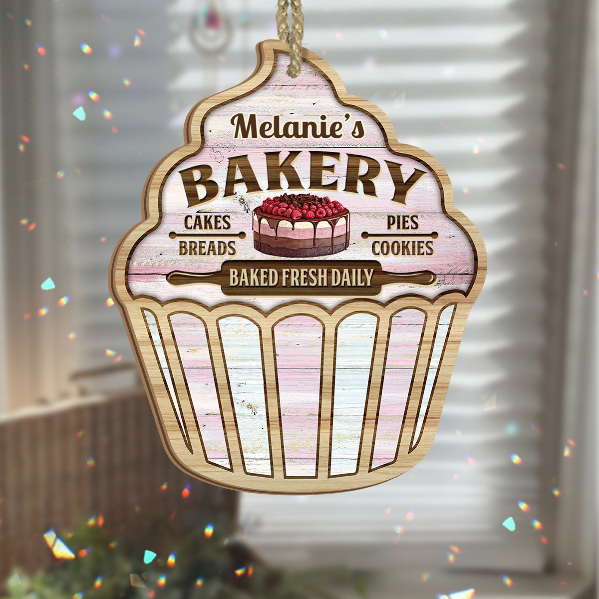 Just A Girl Who Loves Baking - Personalized Baking Suncatcher