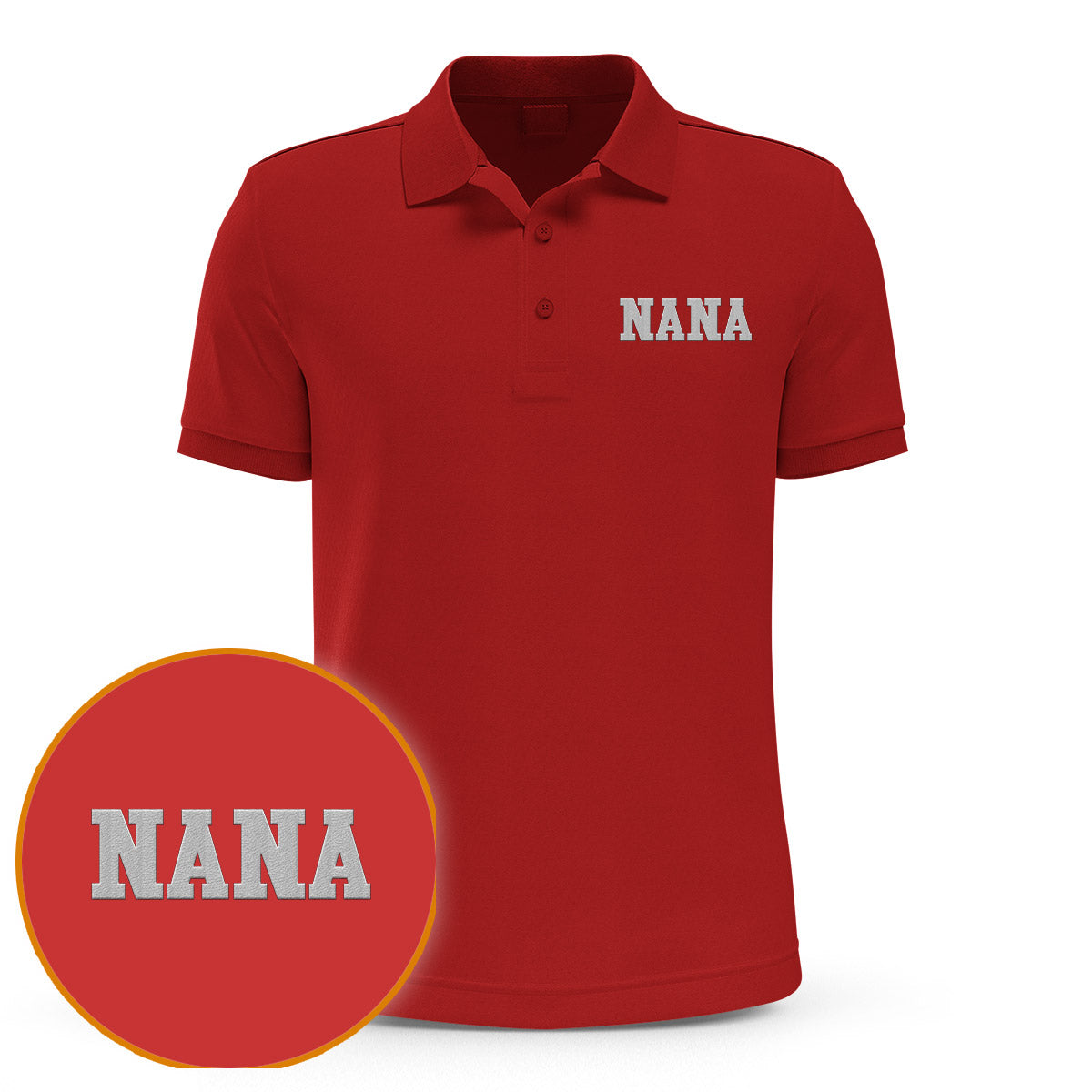 Custom Name - Personalized Grandma Embroidered Polo Shirt