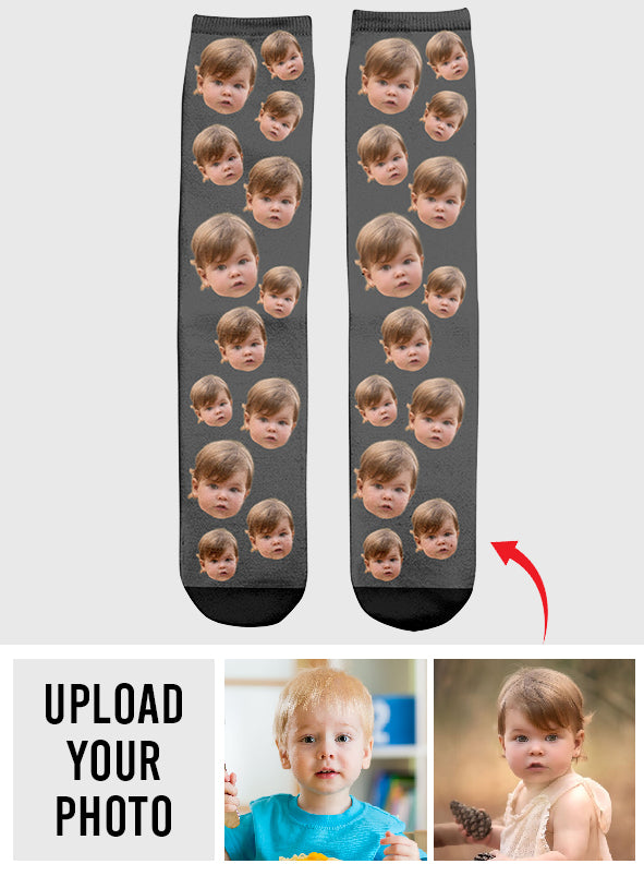 Custom Face - Personalized Daughter Socks