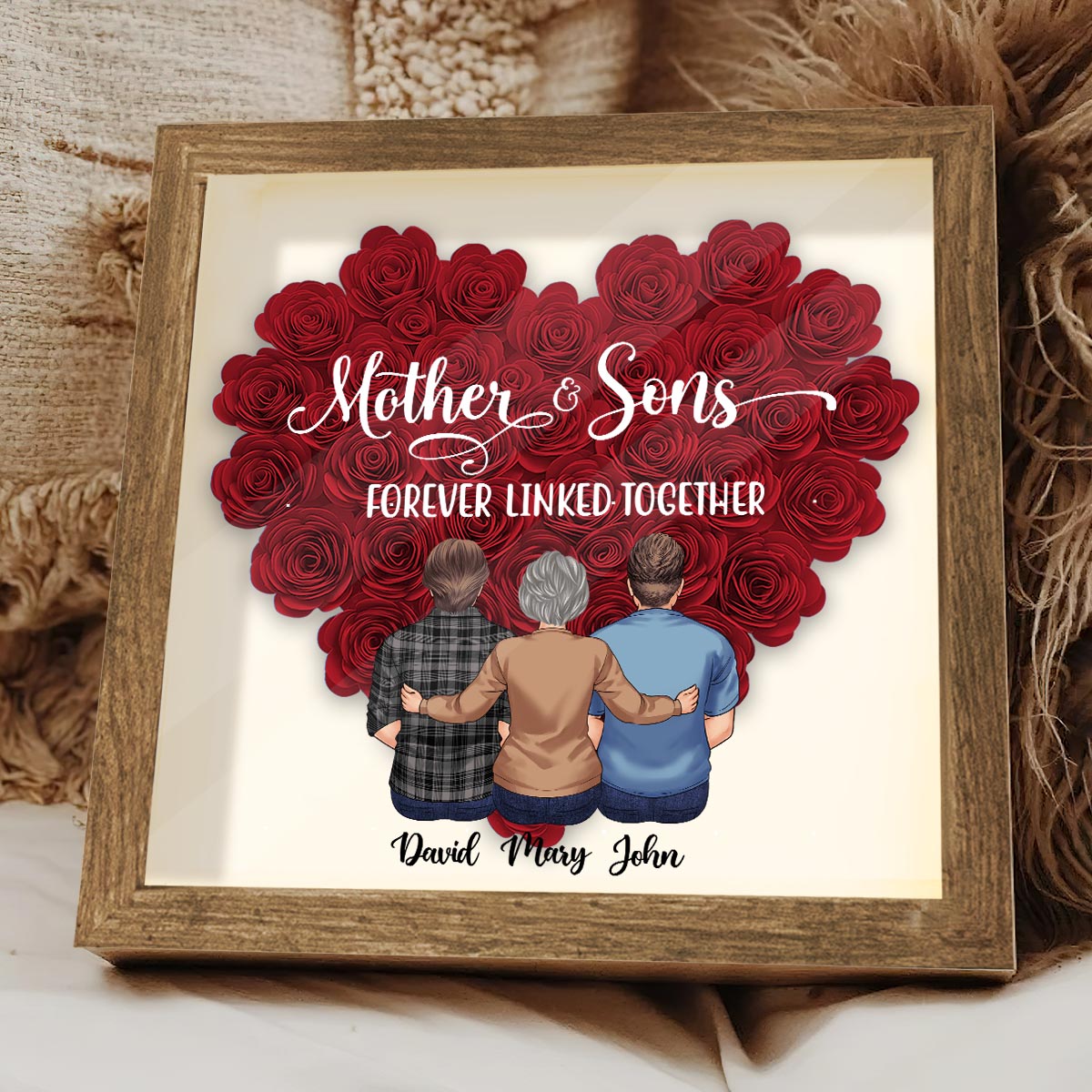 Discover Mother And Daughters - Custom Gift For Family Members Personalized Flower Frame Box
