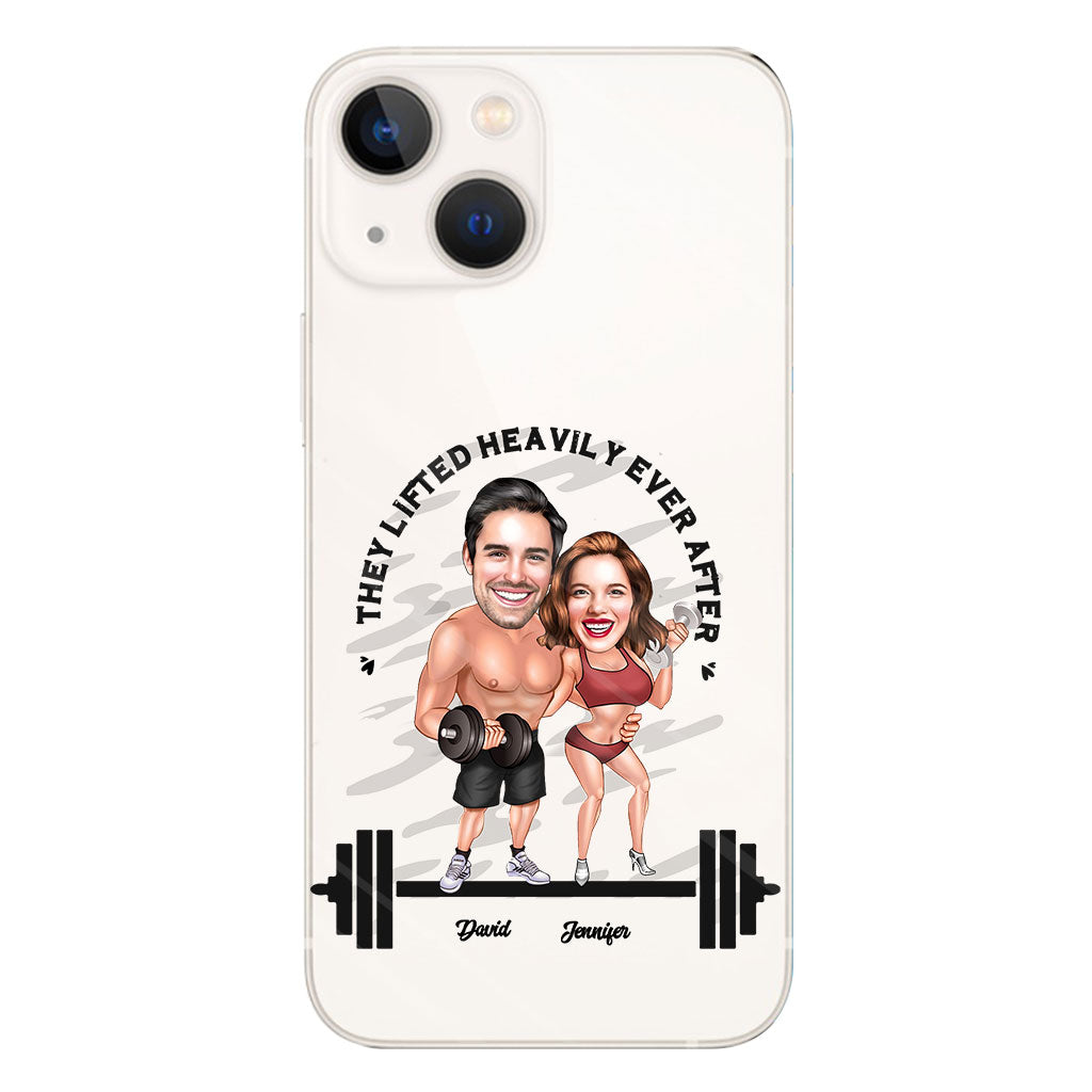 They Lifted Heavily Ever After - Personalized Fitness Clear Phone Case