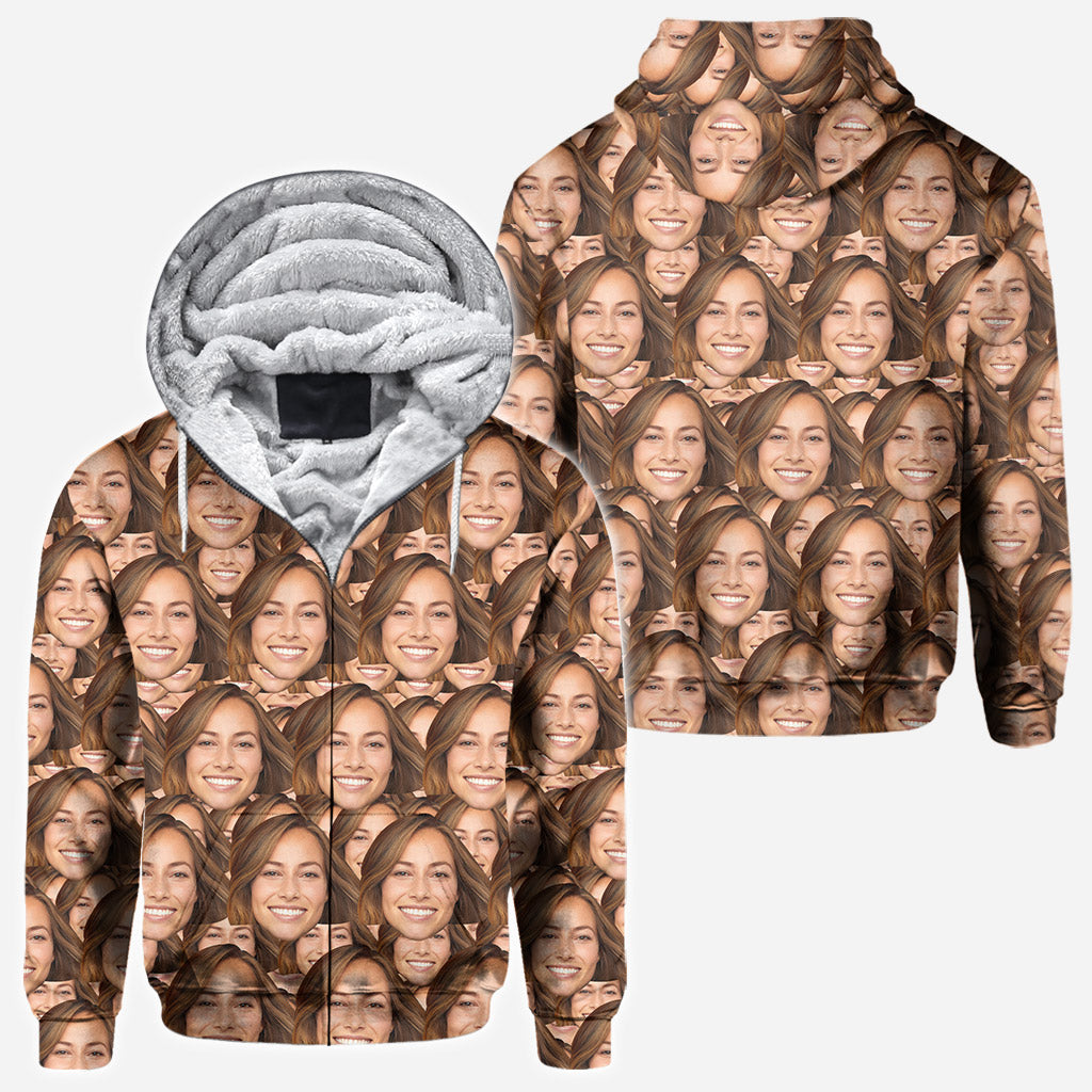 Custom Face Pattern - Personalized All Over Shirt